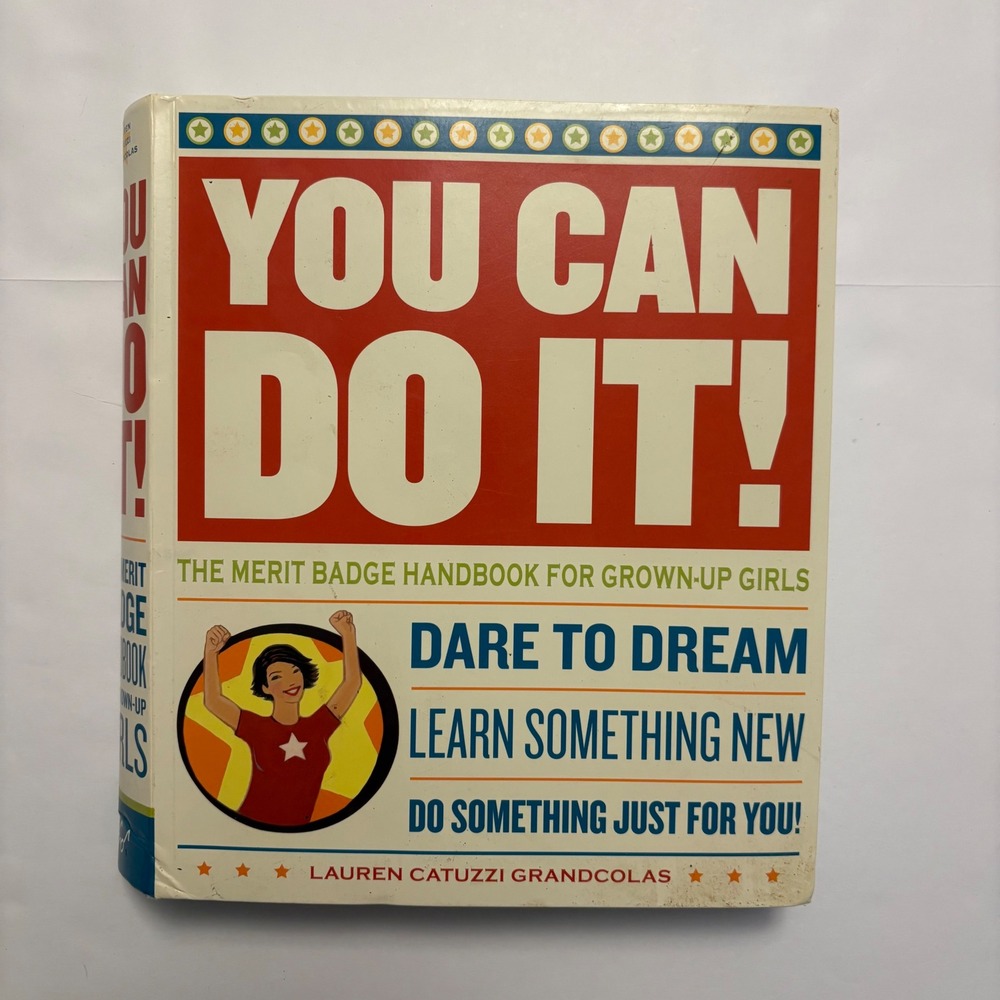 Chronicle Books You Can Do It Hardcover Adult Women Red Merit Badge Handbook
